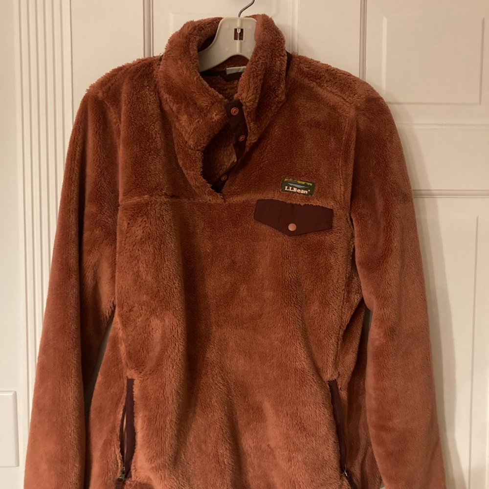L.L. Bean Rust (burnt orange) Fleece Jacket